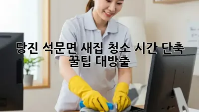당진 석문면 새집 청소, 시간 단축 꿀팁 대방출!